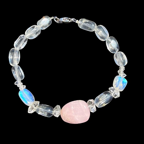 Hand Crafted Jewelry - Hand Made Gemstone Charm Bracelet